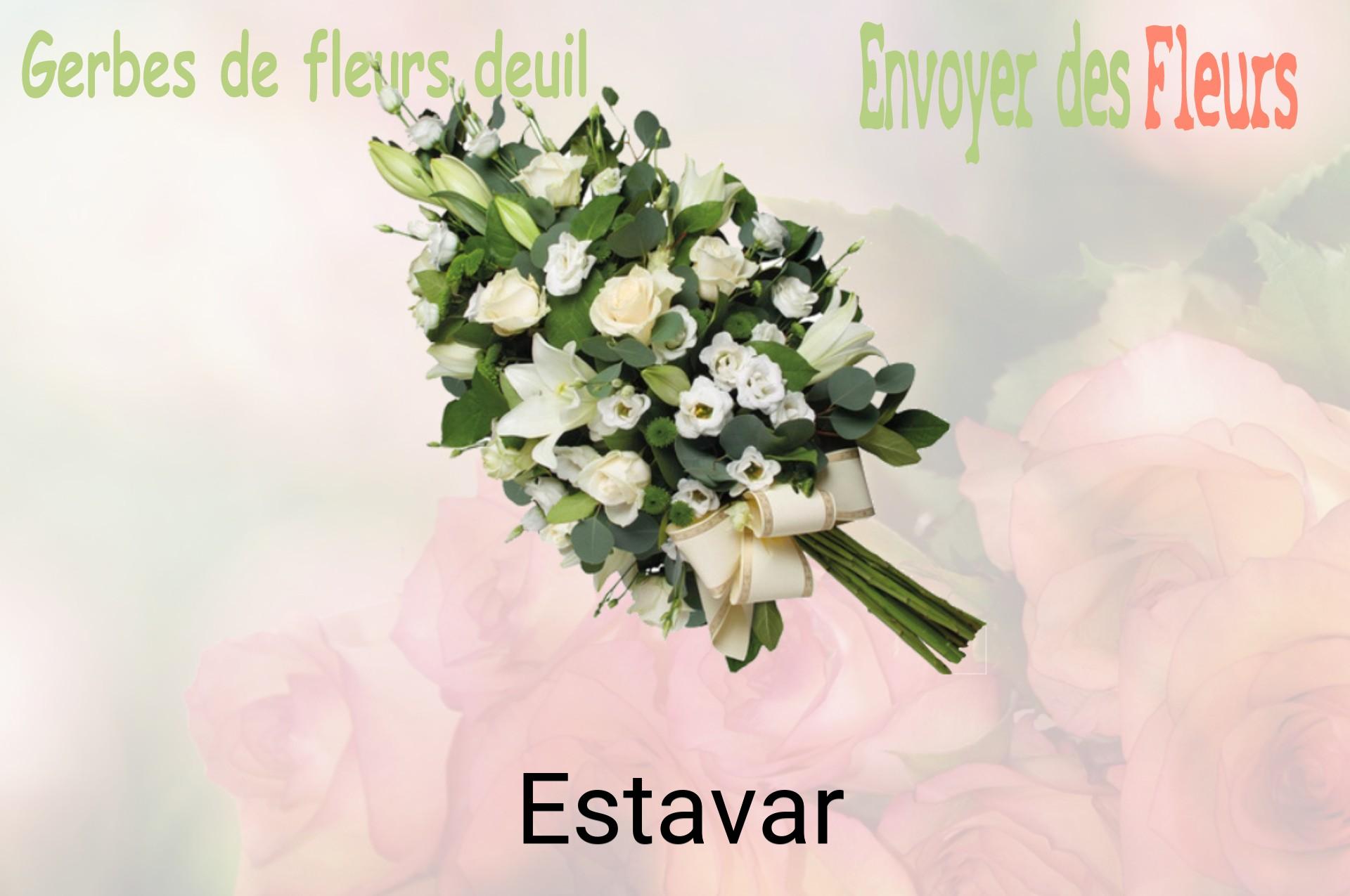 Gerbe de fleurs de deuil livrée à Estavar